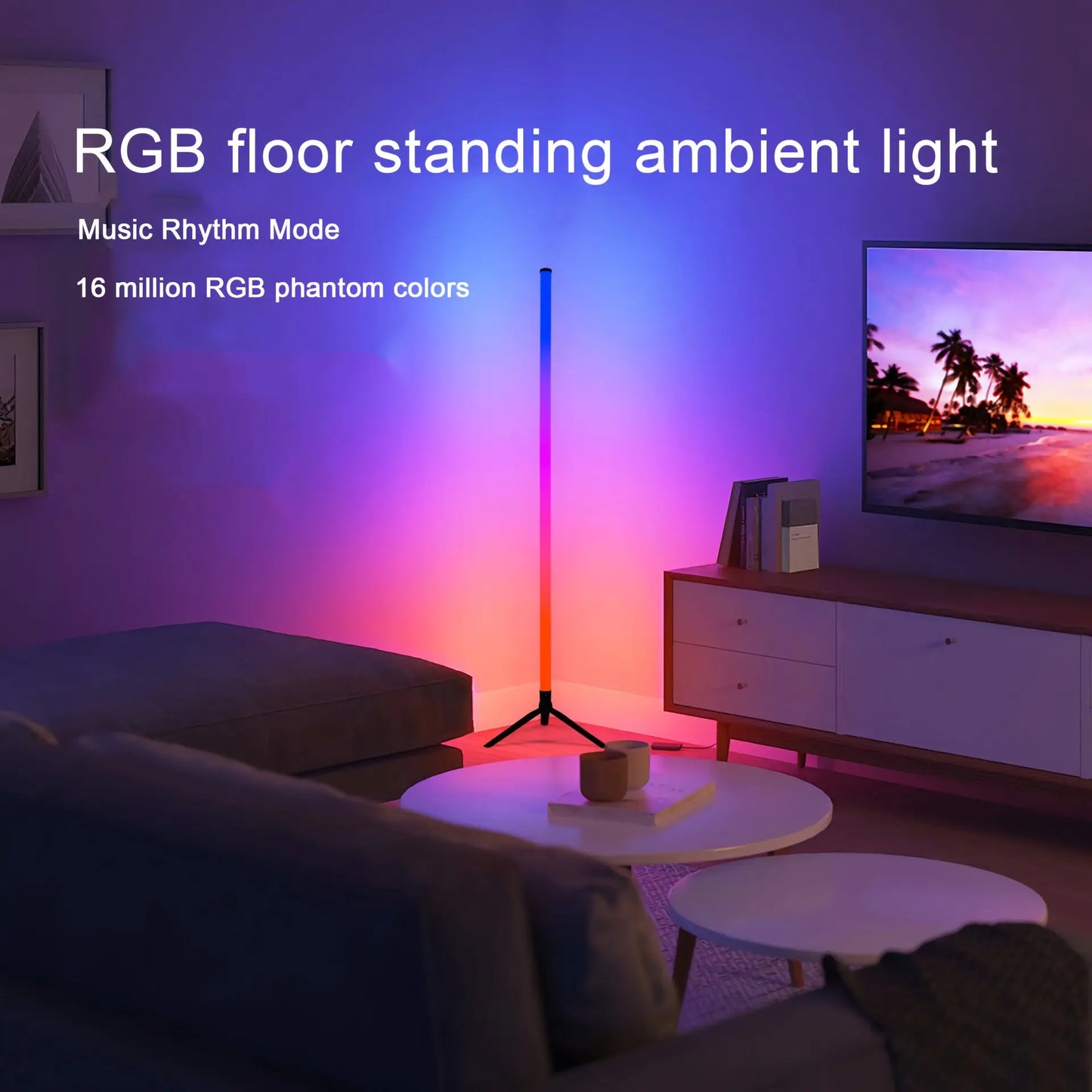 Lampe LED d’angle RGB ZENORA