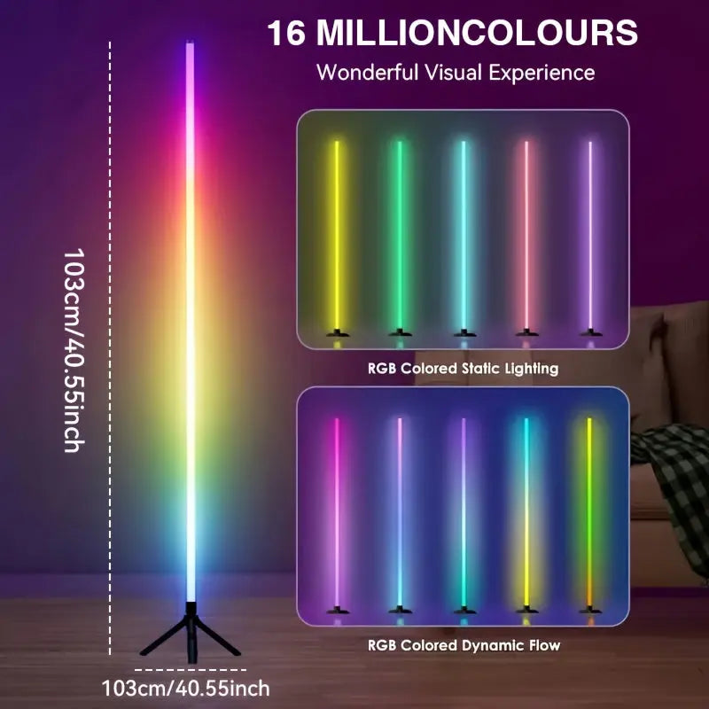 Lampe LED d’angle RGB ZENORA