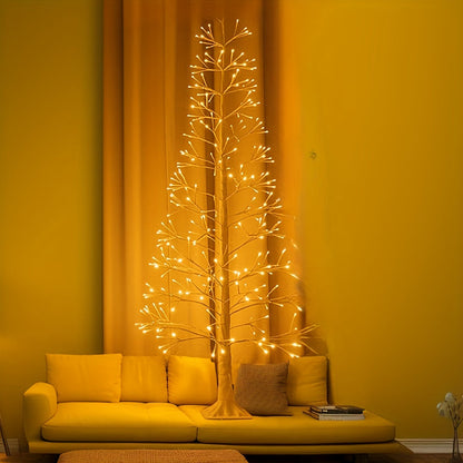 182.88cm LED Warm White Light Birch Tree Floor Lamp - Artificial, All-Season Holiday Decor for Parties, Weddings, Birthdays, Anniversaries, and Festivals, USB Powered, No Container Needed, Party Decoration | Modern Tree Lamp ZENORA