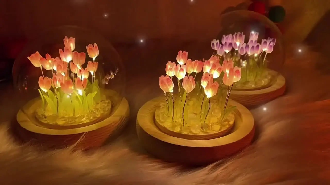 Lot de 10 lampes tulipes LED ZENORA