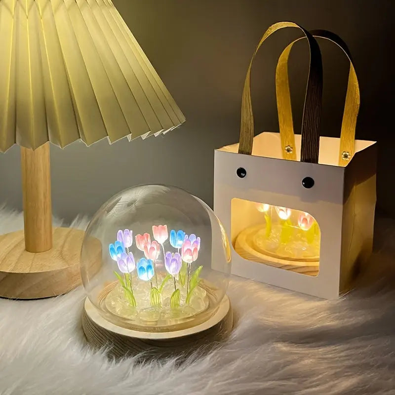 Lot de 10 lampes tulipes LED ZENORA