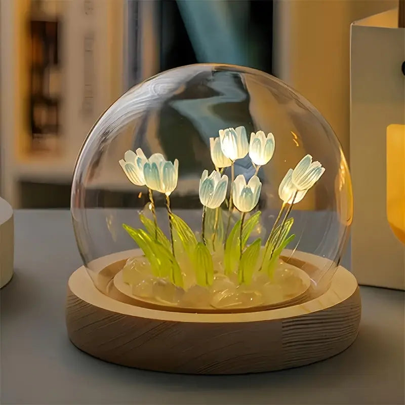 Lot de 10 lampes tulipes LED ZENORA