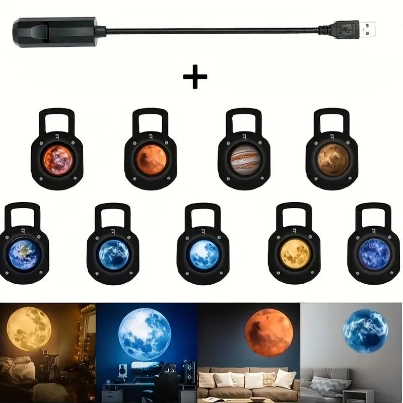 Lampe LED projecteur galaxie ZENORA
