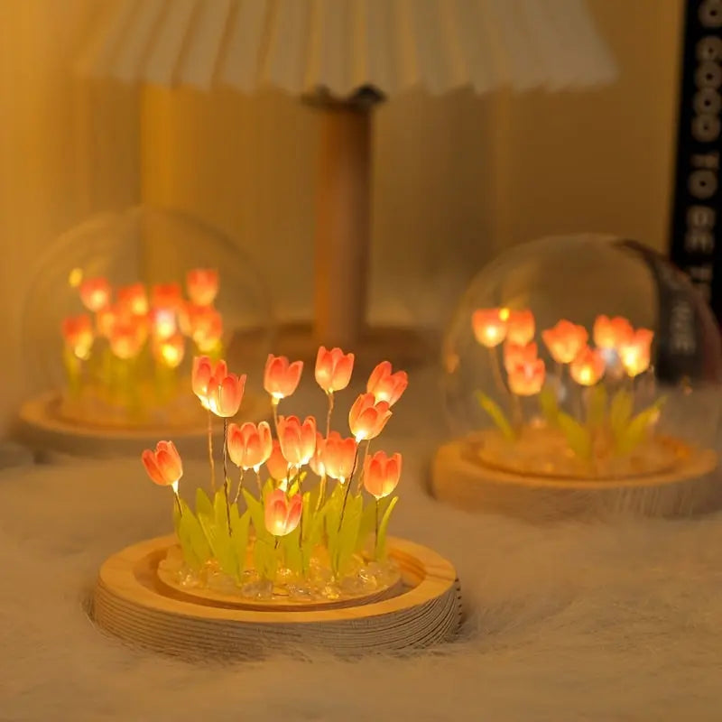 Lot de 10 lampes tulipes LED ZENORA