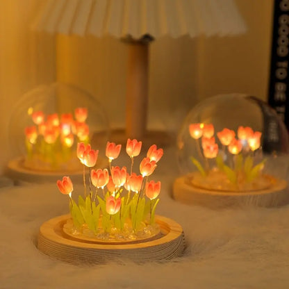Lot de 10 lampes tulipes LED ZENORA