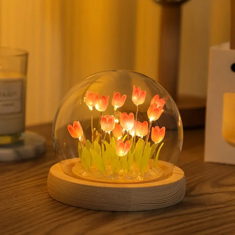 Lot de 10 lampes tulipes LED ZENORA