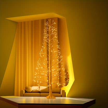 182.88cm LED Warm White Light Birch Tree Floor Lamp - Artificial, All-Season Holiday Decor for Parties, Weddings, Birthdays, Anniversaries, and Festivals, USB Powered, No Container Needed, Party Decoration | Modern Tree Lamp ZENORA