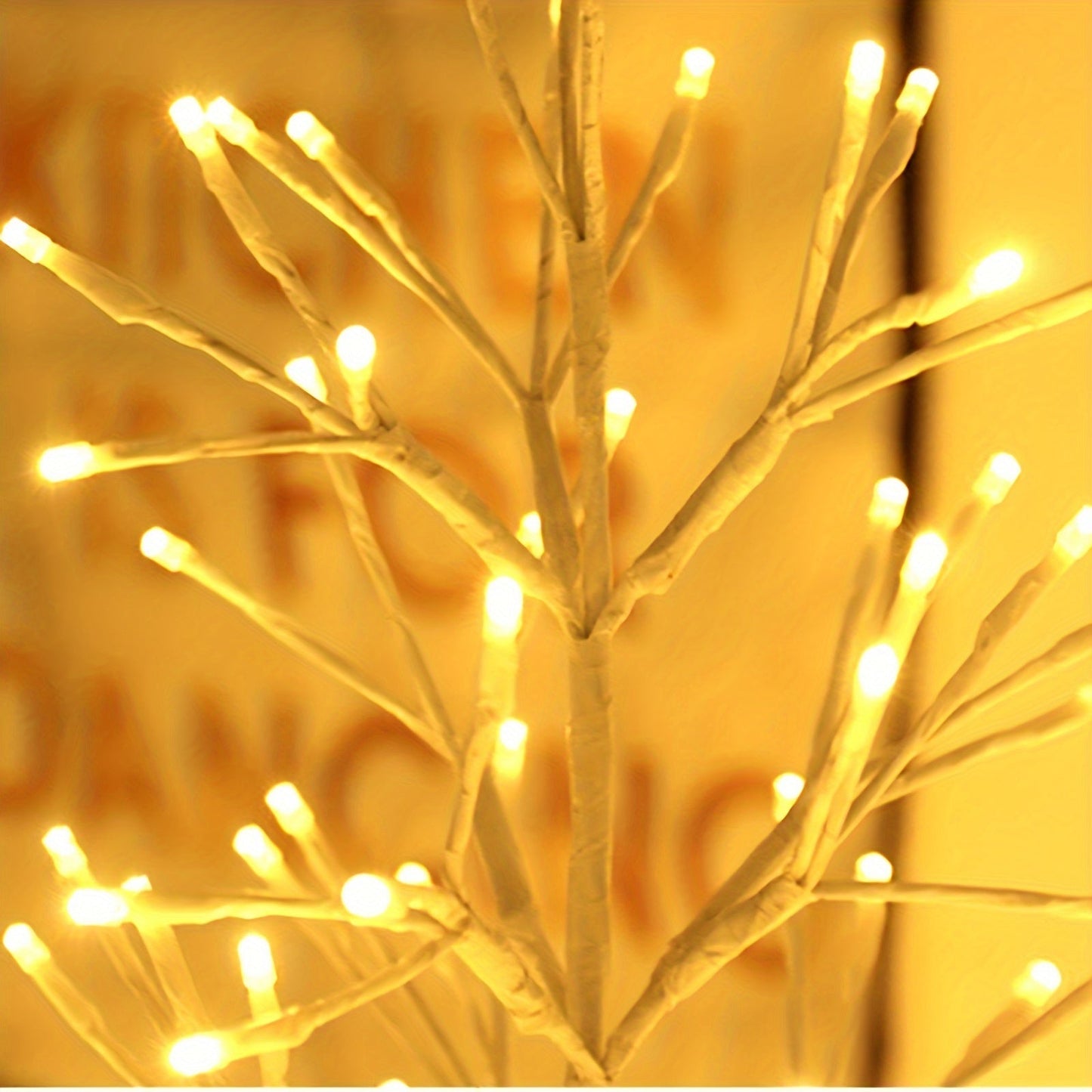 182.88cm LED Warm White Light Birch Tree Floor Lamp - Artificial, All-Season Holiday Decor for Parties, Weddings, Birthdays, Anniversaries, and Festivals, USB Powered, No Container Needed, Party Decoration | Modern Tree Lamp ZENORA